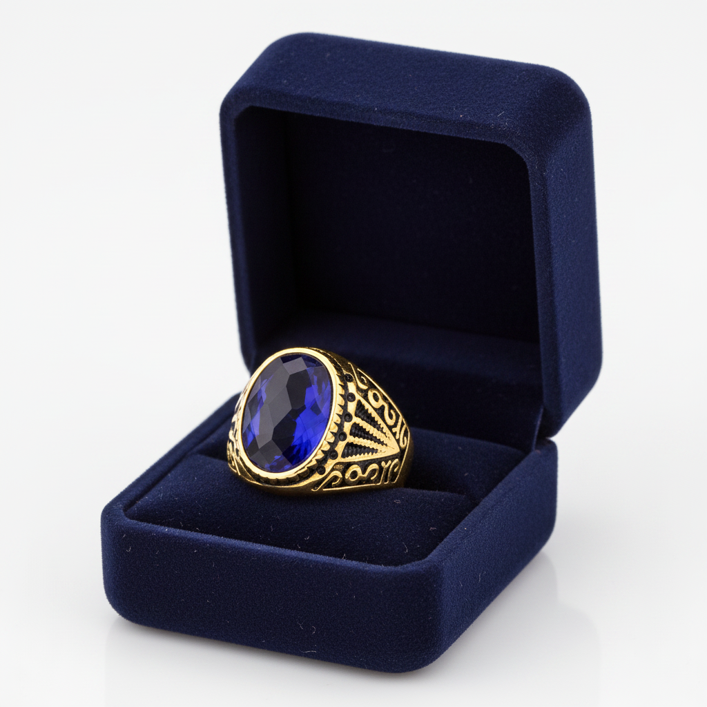Blue Signet Ring